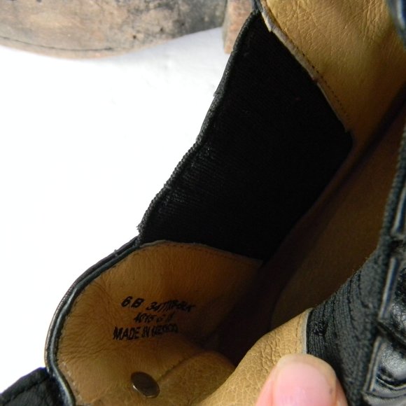 Frye WM'S PIPPA Chelsea Black Leather Booties ANKLE Boots Cowboy Western 6B - Picture 7 of 8